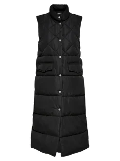 Only Naisten Liivi ONLSTACY QUILTED WAISTCOAT NOOS Musta