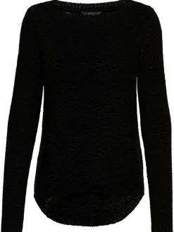 Only Naisten Neule, Geena Xo L/S Pullover Musta