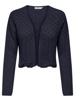 Only Naisten Neuletakki, ONLNOLA 7/8 LIFE OPEN CARDIGAN KNT NOOS Tummansininen