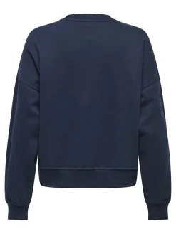 Only naisten svetari, ONLDAZE LS CREW NECK Tummansininen