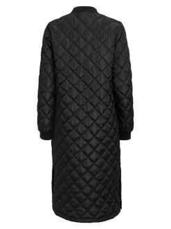 Only Naisten Tikkitakki ONLJESSICA X-LONG QUILTED COAT NOOS Musta