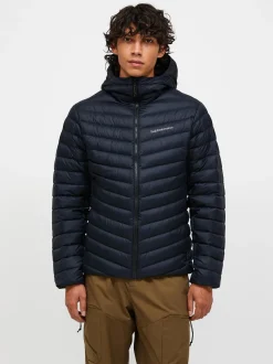 Peak Performance miesten kevytuntuvatakki, M FROST DOWN HOOD JACKET Musta
