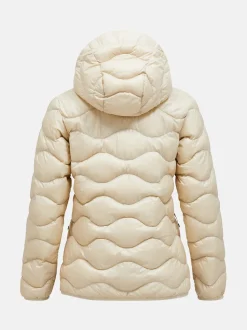 Peak Performance naisten kevytuntivatakki W Helium Down Hood Jacket, luonnonvalkoinen