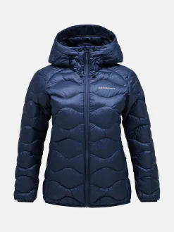 Peak Performance Naisten Kevytuntuvatakki, W Helium Down Hood Jacket Tummansininen