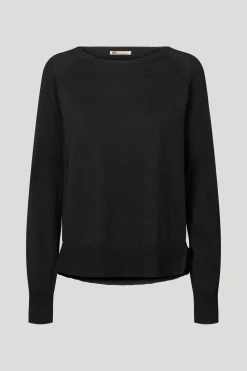 Philosophy Blues Original naisten neulepusero BEKKA KNIT SWEATER, musta