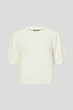 Philosophy Blues Original naisten neulepusero, SOMMA KNIT SWEATER Valkoinen
