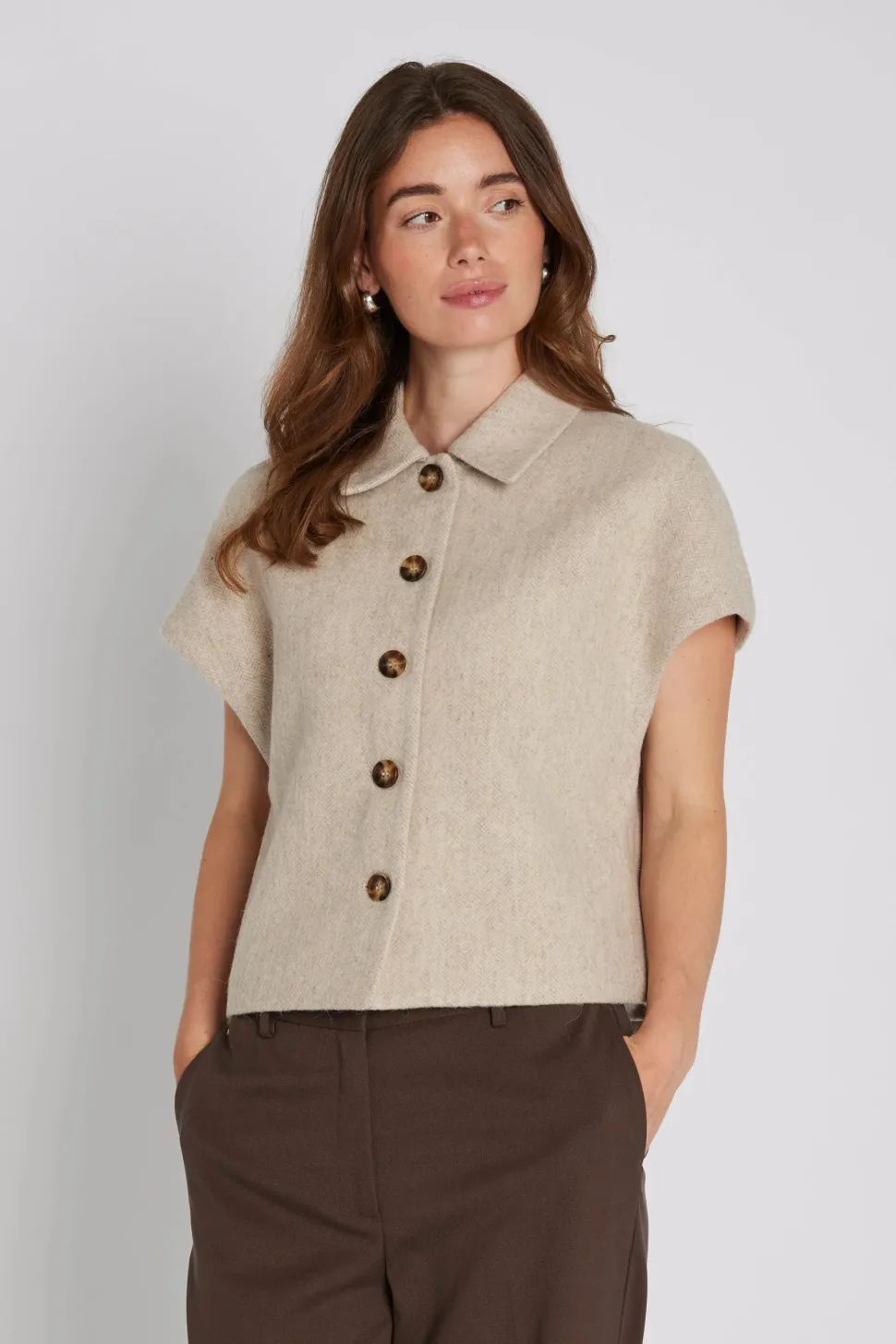Philosophy Blues Original naisten liivi, TONA WAIST COAT Vaalea Beige