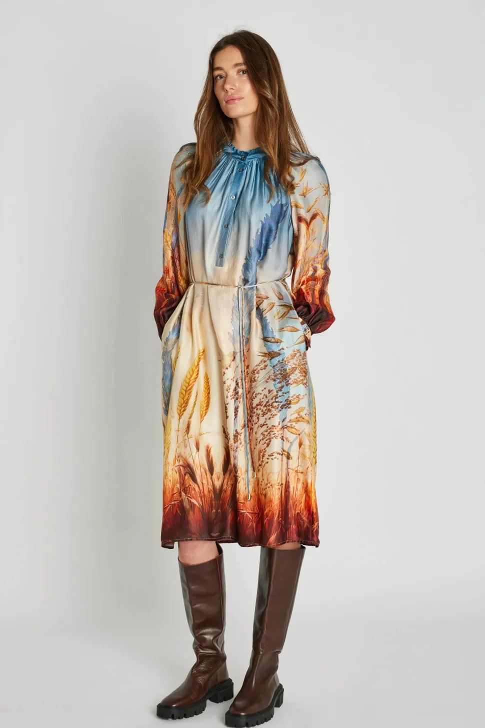 Philosophy Blues Original naisten mekko, CANNON DRESS Monivärinen Kuosi