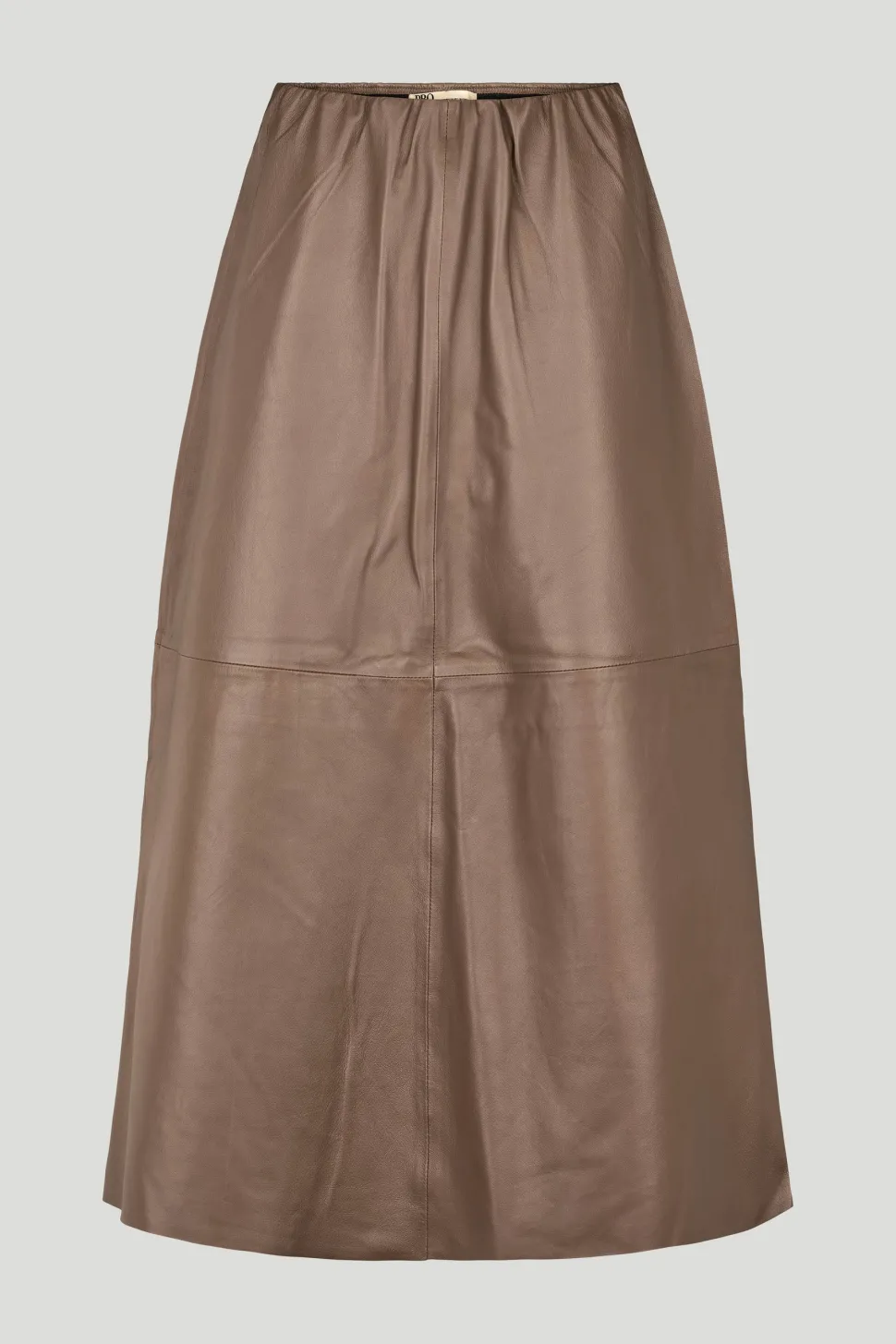 Philosophy Blues Original naisten hame, LAPA LEATHER SKIRT Keskiruskea