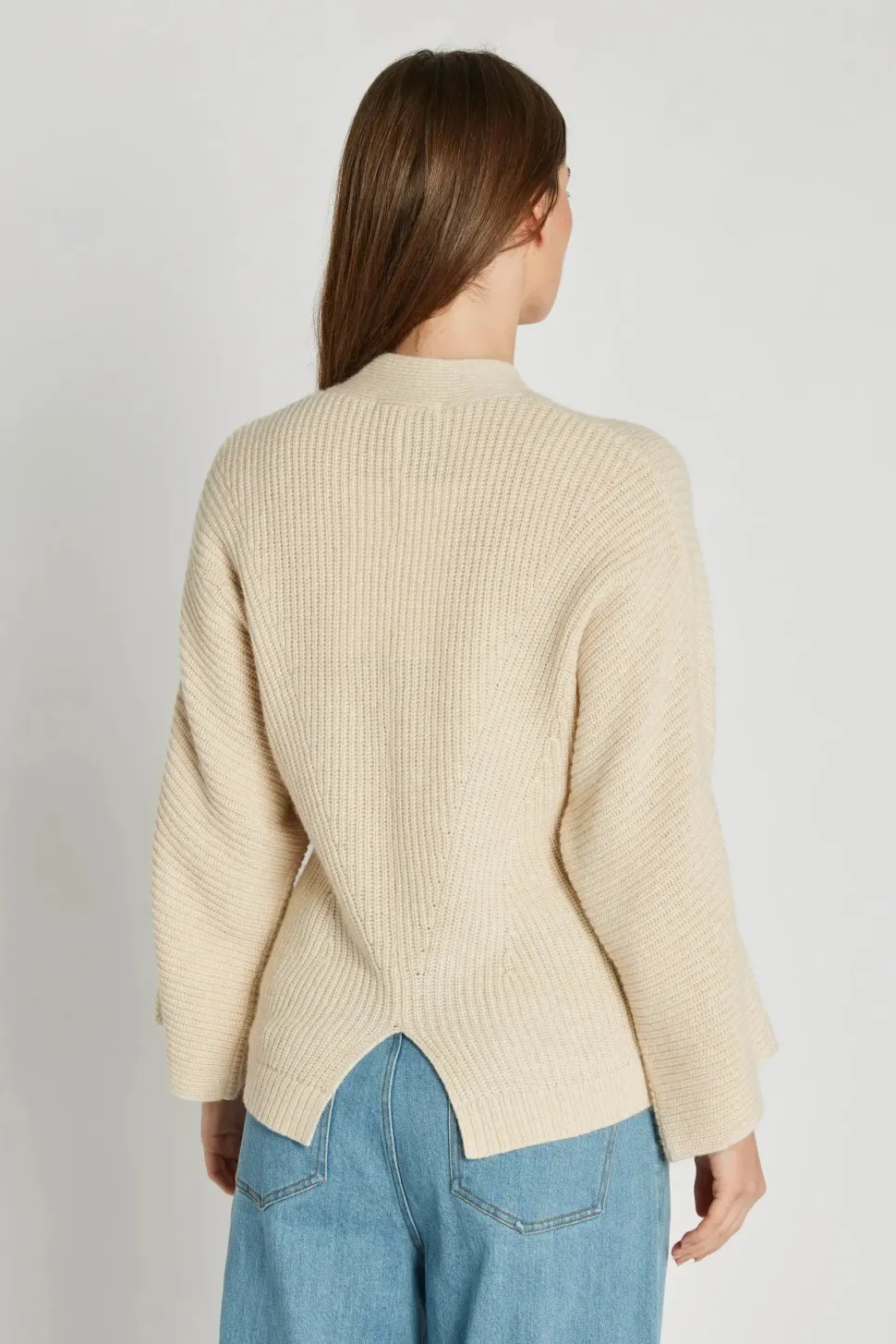 Philosophy Blues Original naisten neuletakki, IDEA KNIT SWEATER Luonnonvalkoinen