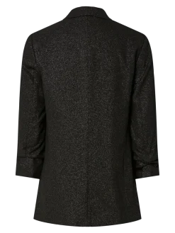 Pieces naisten bleiseri PCBOSELLA 3/4 GLITTER BLAZER NOOS, Black silver