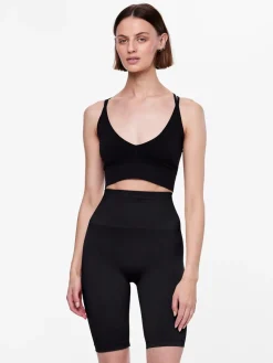 Pieces Naisten Shortsit PCIMAGINE SHAPEWEAR SHORTS Black