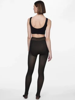 Pieces Naisten Sukkahousut, PCSOPHIE FLEECE TIGHTS Black