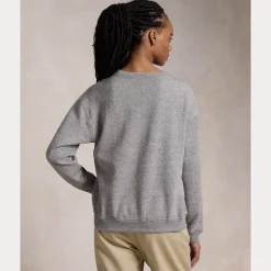 Polo Ralph Lauren colege, LS SWETAHIRT Vaaleanharmaa