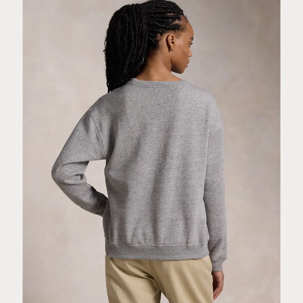 Polo Ralph Lauren colege, LS SWETAHIRT Vaaleanharmaa