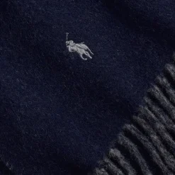 Polo Ralph Lauren huivi CLSSC RVRSBL Scarf Oblong, tummansininen