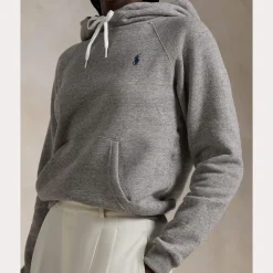 Polo Ralph Lauren huppari, LONG SLEEVE SWEATSHIRT Vaaleanharmaa