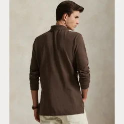 Polo Ralph Lauren Miehet Neulepusero Long Sleeve Knit, Tummanruskea