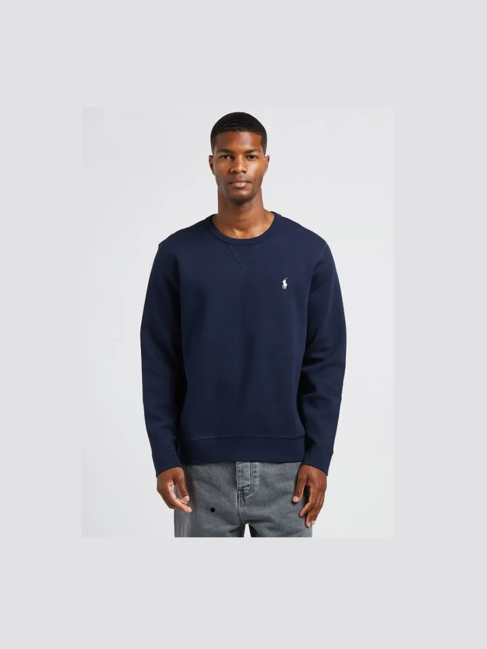 Polo Ralph Lauren Miesten Collegepaita, DOUBLE-KNIT SWEATSHIRT Tummansininen