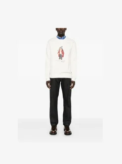 Polo Ralph Lauren Miesten Collegepaita, POLO BEAR FLEECE SWEATSHIRT Valkoinen