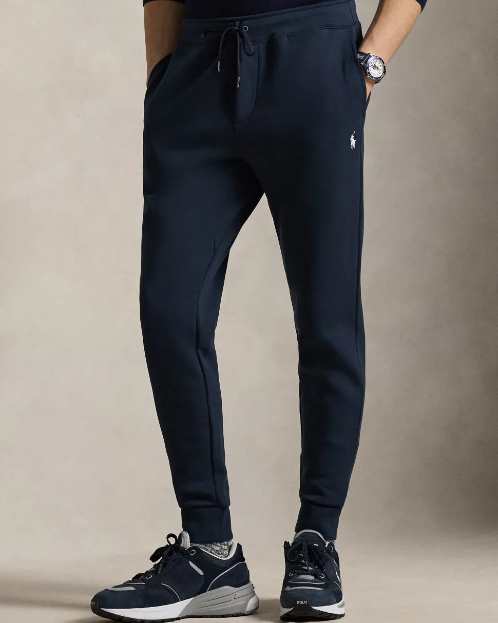 Polo Ralph Lauren Miesten Collegehousut, DOUBLE KNIT JOGGER PANT Tummansininen