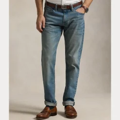 Polo Ralph Lauren miesten farkut, PARKSIDE TAPERED FIT DIXON Sininen, Indigo