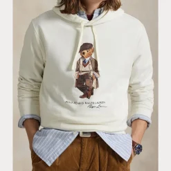 Polo Ralph Lauren miesten huppari, POLO BEAR HOODIE Valkoinen