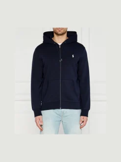 Polo Ralph Lauren Miesten Huppari, DOUBLE KNIT HOODIE FULL ZIP ATHLETIC Tummansininen