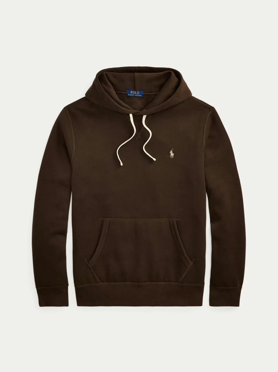 Polo Ralph Lauren miesten huppari Long Pull Over Hoodie, tummanruskea
