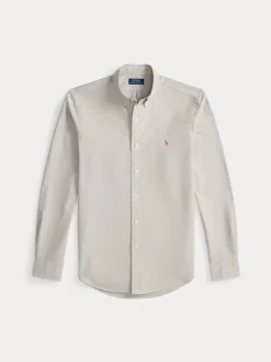 Polo Ralph Lauren miesten kauluspaita Long Sleeve Sport Shirt, vaaleanruskea