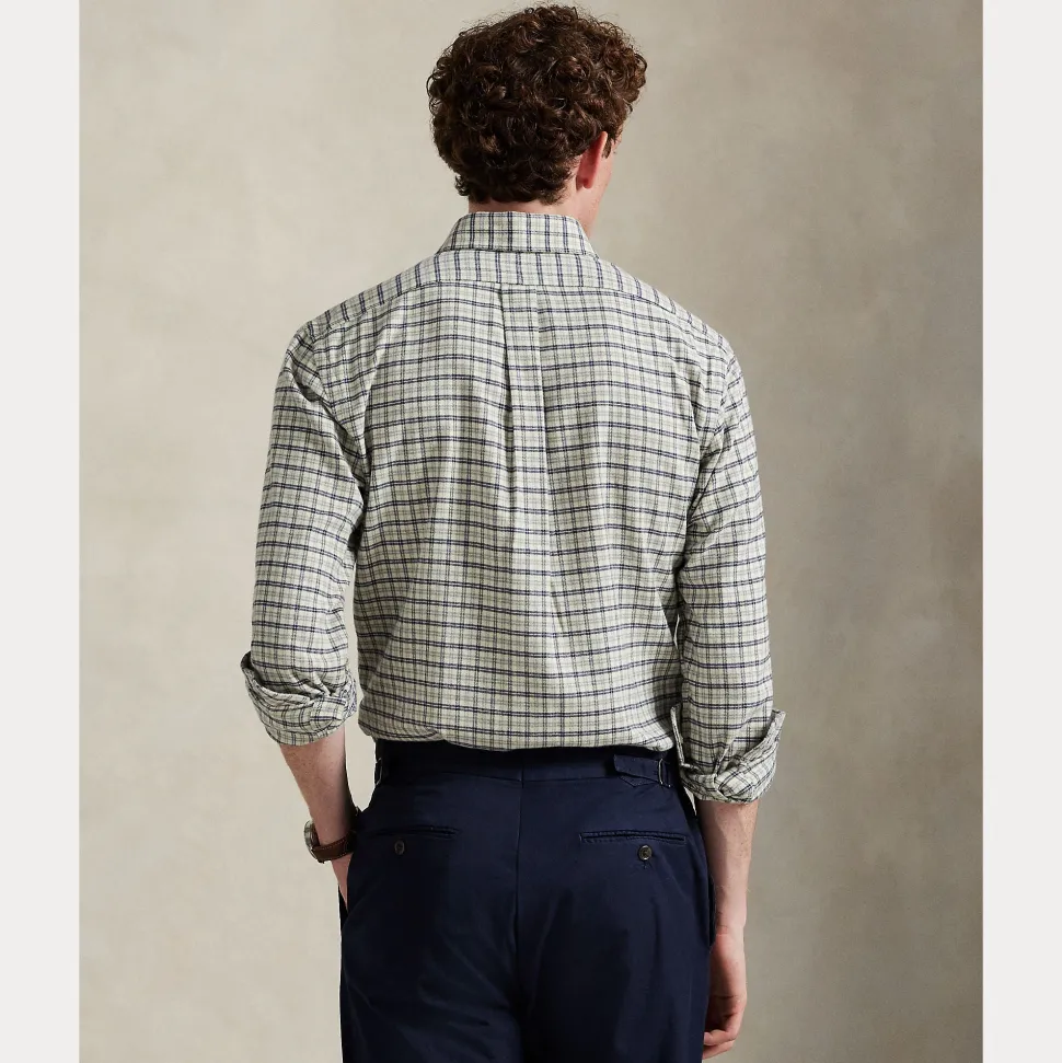 Polo Ralph Lauren miesten kauluspaita Long Sleeve Sport Shirt, vaaleanharmaa