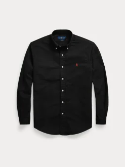 Polo Ralph Lauren miesten kauluspaita Custom Fit Carment-dyed Oxford Shirt, musta