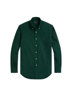 Polo Ralph Lauren miesten kauluspaita, SLIM FIT OXFORD SHIRT Vihreä