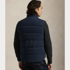 Polo Ralph Lauren Miesten liivi Houndstooth Print Estate Rib, sininen