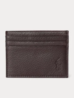 Polo Ralph Lauren miesten lompakko Multi CC Card Case Small, keskiruskea