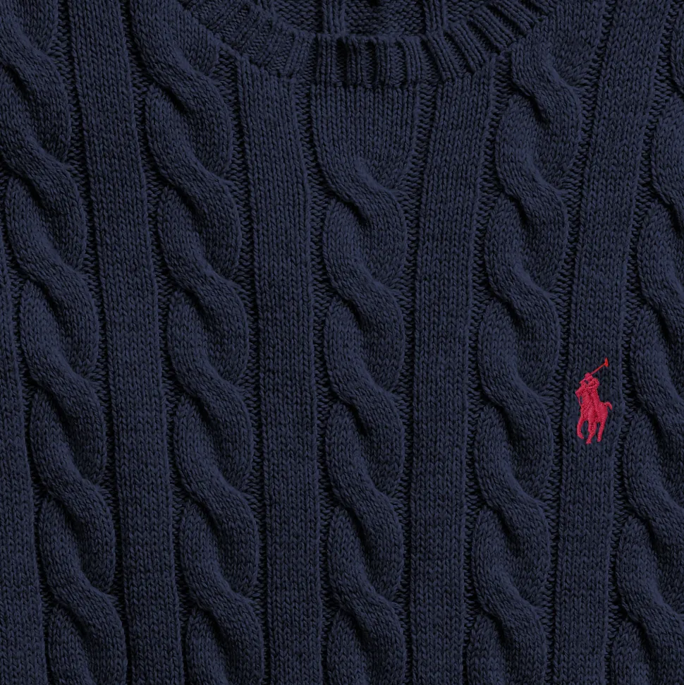 Polo Ralph Lauren miesten neule, LS DRIVE LONG SLEEVE PULLOVER Tummansininen