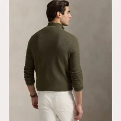 Polo Ralph Lauren miesten neule, POLO HALF ZIP Khaki