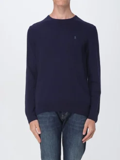 Polo Ralph Lauren miesten neulepusero, LONG SLEEVE PULLOVER CREW WOOL Tummansininen