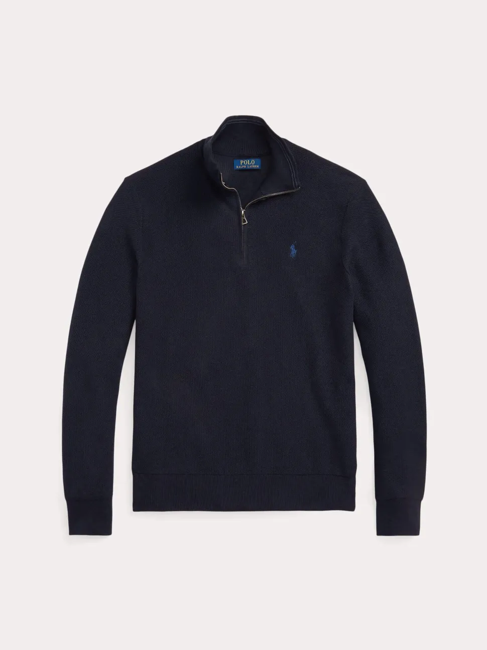 Polo Ralph Lauren miesten neule, POLO HALF ZIP Tummansininen