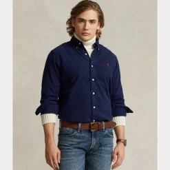 Polo Ralph Lauren Miesten paidat Long Sleeve Sport Shirt tummansininen