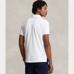 Polo Ralph Lauren miesten pikeepaita, SLIM FIT MESH POLO Valkoinen