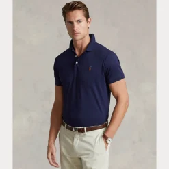Polo Ralph Lauren miesten pikeepaita, POLO PIKEE CUSTOM SLIM Tummansininen