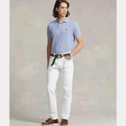 Polo Ralph Lauren miesten pikeepaita, POLO PIKEE CUSTOM SLIM Vaaleansininen