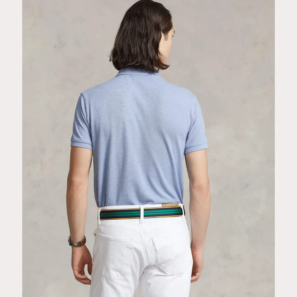 Polo Ralph Lauren miesten pikeepaita, POLO PIKEE CUSTOM SLIM Vaaleansininen