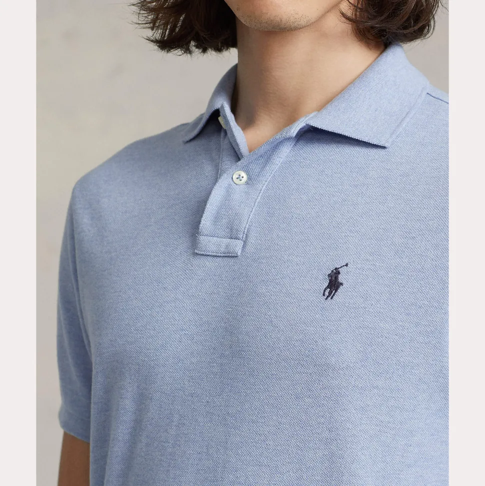 Polo Ralph Lauren miesten pikeepaita, POLO PIKEE CUSTOM SLIM Vaaleansininen