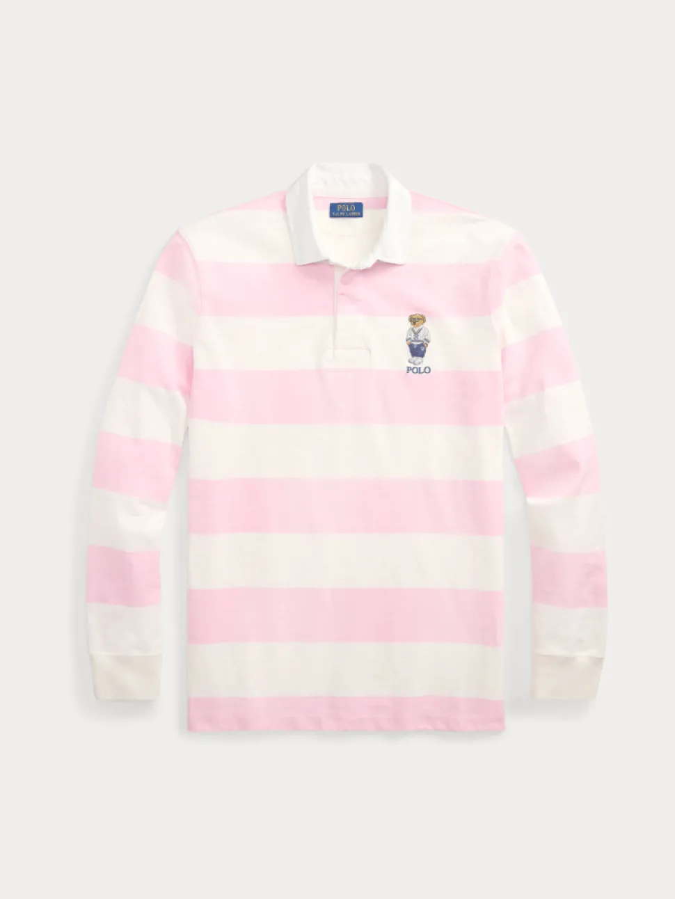 Polo Ralph Lauren miesten ruggeri, CLASSIC FIT POLO BEAR JERSEY RUGBY SHIRT Pinkki