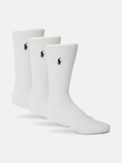 Polo Ralph Lauren Miesten Sukat 3-Pack, POLO TENNIS SOCK Valkoinen