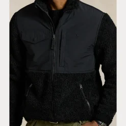 Polo Ralph Lauren miesten teddytakki Long Sleeve Full Zip, musta