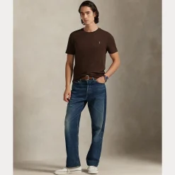 Polo Ralph Lauren miesten t-paita Short Sleeve T Shirt, tummanruskea