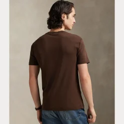Polo Ralph Lauren miesten t-paita Short Sleeve T Shirt, tummanruskea